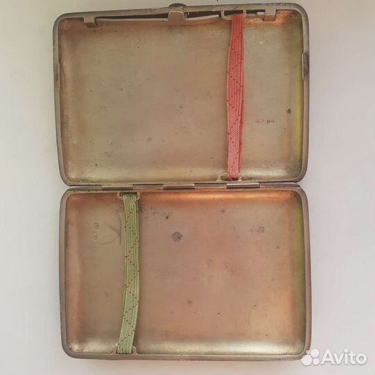 Портсигар серебряный 84 проба вес 180 гр