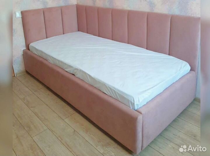 Детская кровать антивандальный велюр