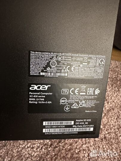 Компьютер acer Aspire XC