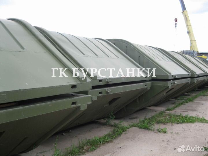 Наплавной понтонный мост автодорожный