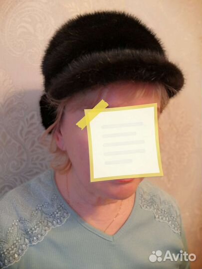 Шапка норковая женская