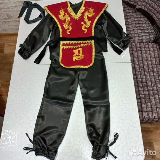 Новогодний костюм для мальчика самурай