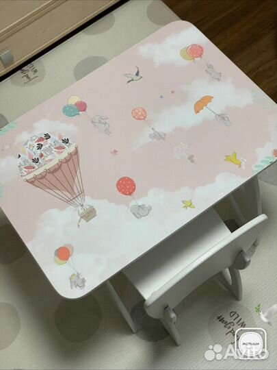 Детский стол и стул новый