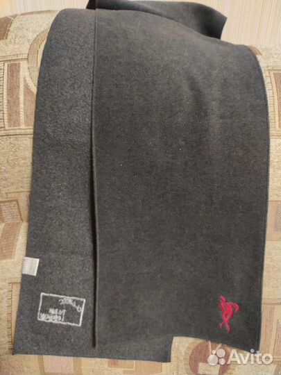 Шарф серый флисовый унисекс.Чалма после душа