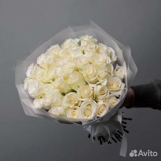 Букет из белых роз