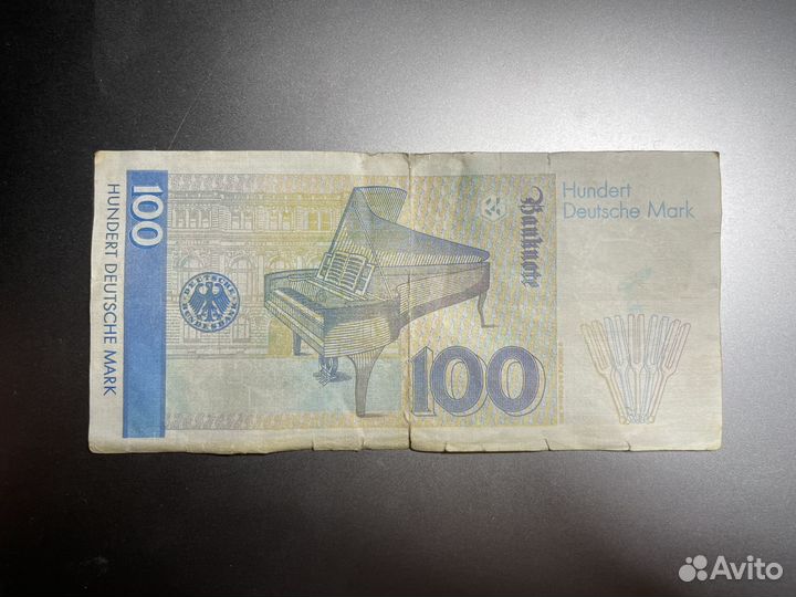 Банкнота 100 немецких марок 1989 года