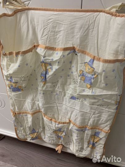 Кармашки-органайзер для детской кроватки