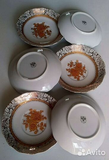 Блюдца фарфор Мориц Здекер Moritz Zdekauer Чехия