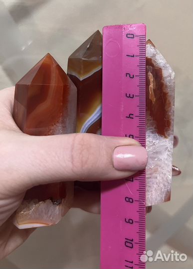 Сердолик с горным хрусталем