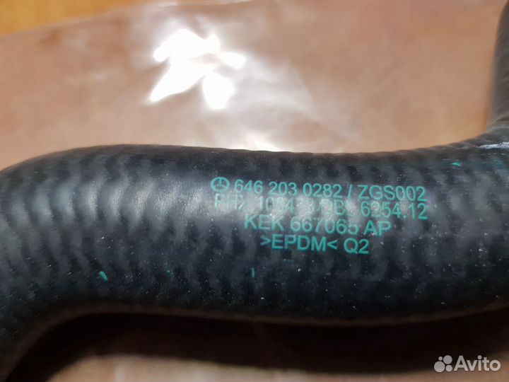 Патрубок Mercedes Sprinter W906 om646