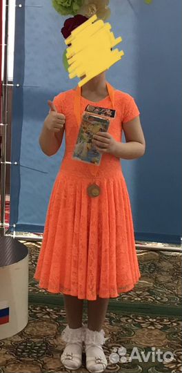 Платье для бальных танцев дети