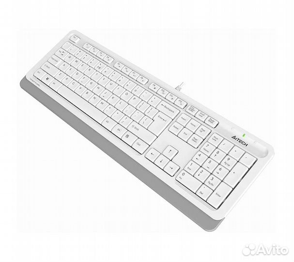 Клавиатура A4Tech Fstyler FK10, белый/серый