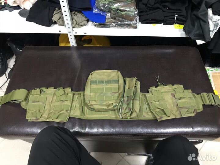 Пояс тактический разгрузка с подсумками варбелт