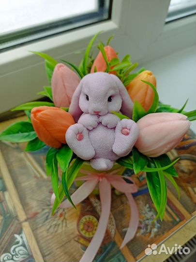 Букет цветов из мыла ручной работы