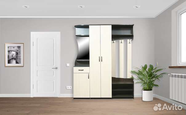 Вешалка в прихожую с зеркалом