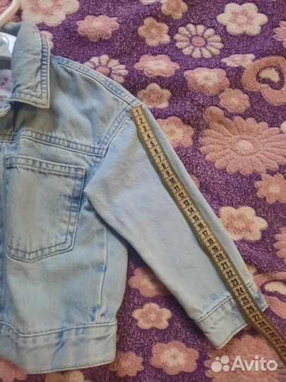 Джинсовая куртка для девочки 86- 92