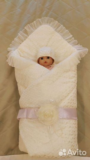 Конверт-одеяло зимнее теплое на выписку