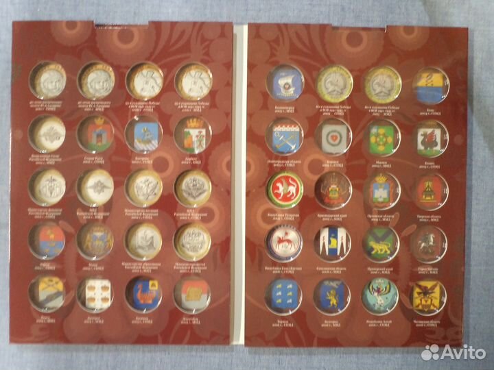 Альбомы для монет 10рублей биметал 4 вида