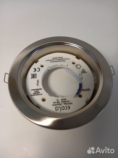 Ecola FS70H5ECB GX70-H5 светильник сатин-хром вст