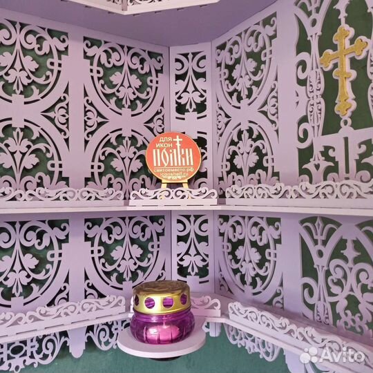 Полка для икон Иконостас Модель 86 Красный угол 1