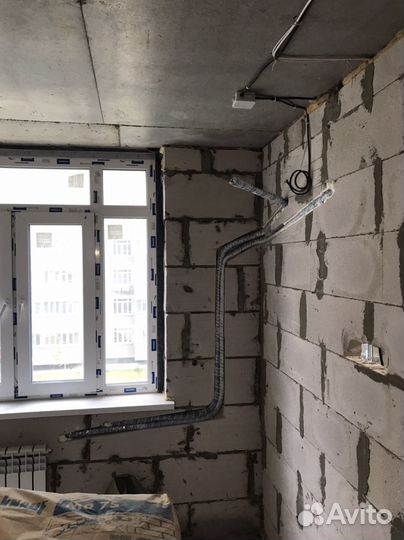 Закладка трассы под кондиционер, закладка трасс