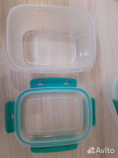 Набор из 3х контейнеров новый (ланчбокс)