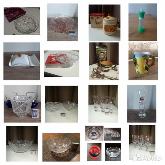 Хрусталь - вазы, бокалы, салатники, конфетницы