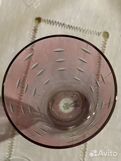 Фужеры марганцевое стекло СССР