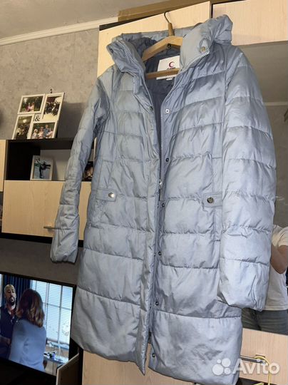 Пальто пуховое женское снежная королева