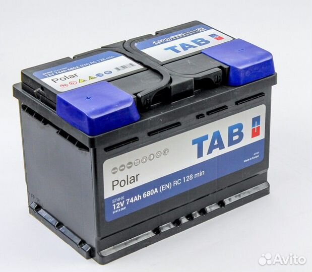 Аккумулятор TAB polar 74L прям. пол. 74 Ач