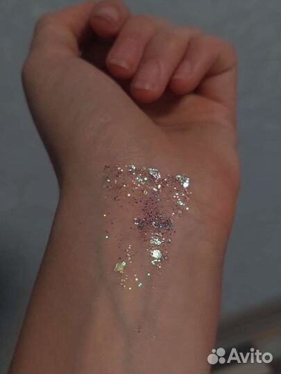 Блестки, глитер для лица,тела и глаза Фиолетовый