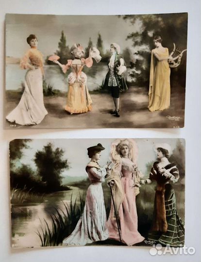 Антикварные открытки: красавицы Модерна