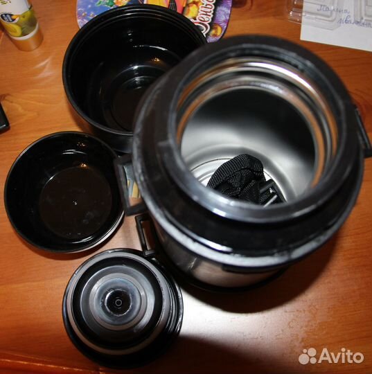 Термос металлический суповой чайный 1 литр