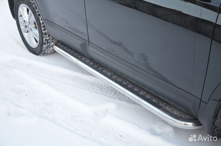 Защита порогов Nissan Qashgai +2 2009