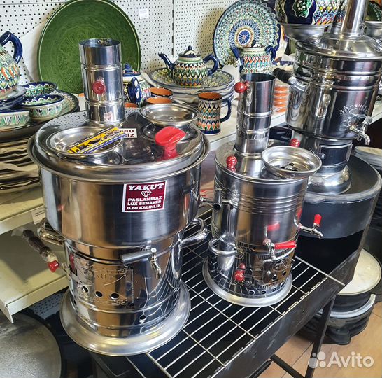 Самовар на дровах (турецкий)