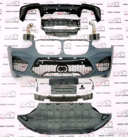 Обвес в стиле X3M BMW X3 G01 дорестайлинг