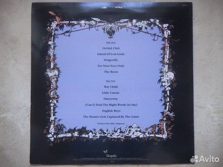 Blondie The Hunter SW Chrysalis In/Sl 1982 EX+/EX+