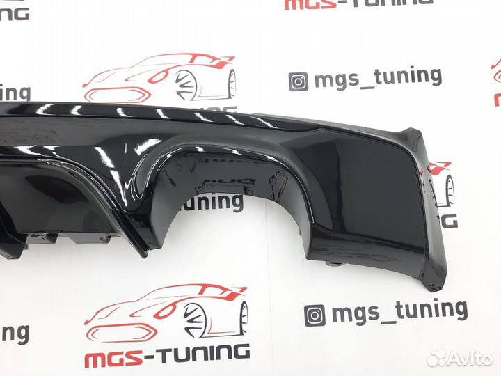 Диффузор BMW 1 F20 M-Performance 1x1 черный глянец