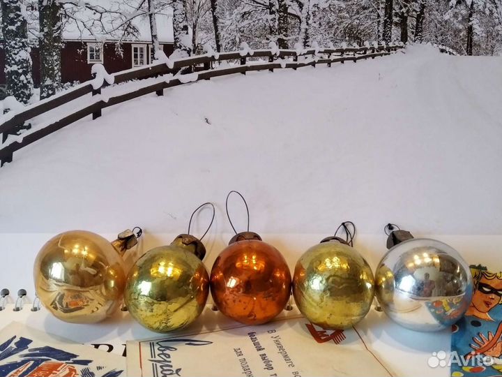 Игрушки ёлочные, Стекло из СССР