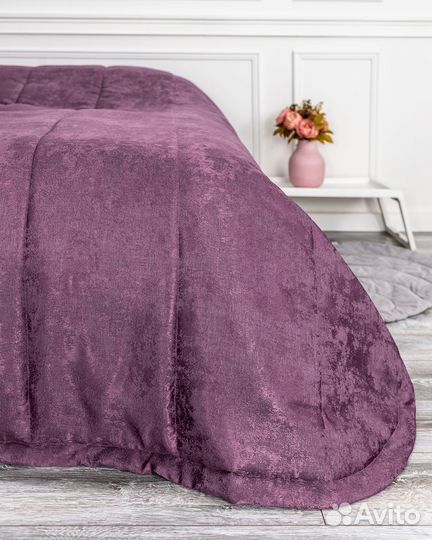 Покрывало зарина фиолет новое плед на кровать