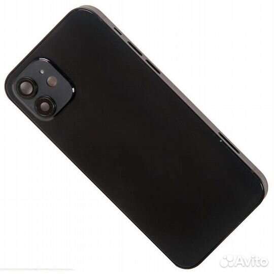 Задняя крышка в сборе с рамкой для iPhone 12, черн