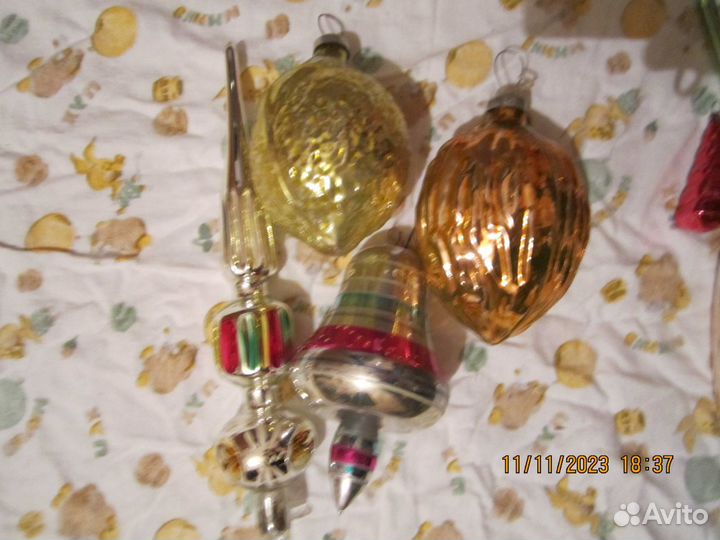 Коллекция ёлочных игрушек винтаж СССР