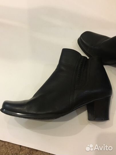 Ботильоны кожаные