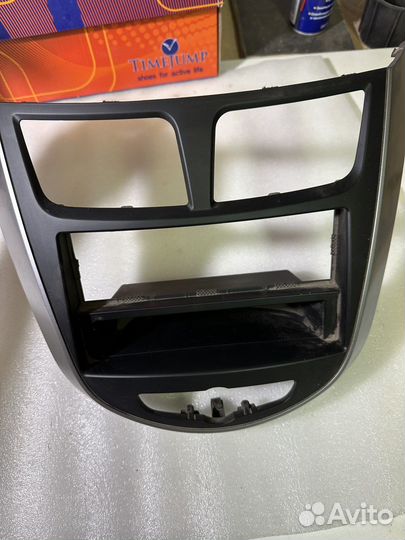 Рамка для магнитолы hyundai solaris elantra