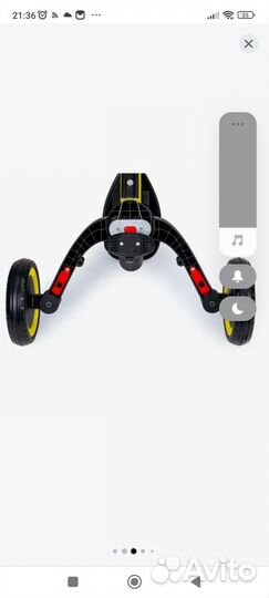 Детский трехколесный велосипед с ручкой