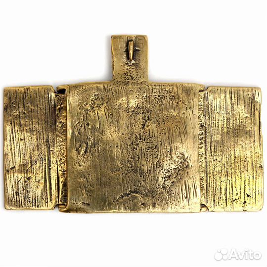 Бронзовая иконка-складень Кирик и Иулитта 00564