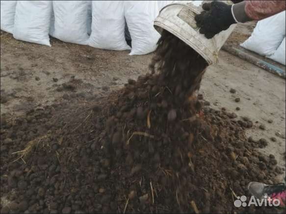 Подстилка из конского навоза с опилками 50 л
