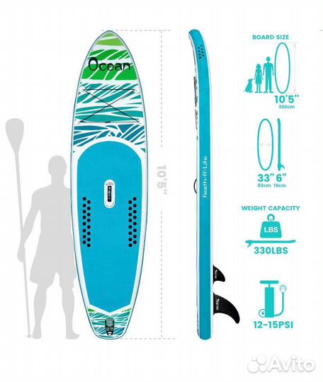 Сап борд сапборд комлектация люкс 320*84*15