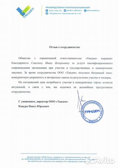 Тендерное сопровождение под ключ 223-фз/44-фз РФ