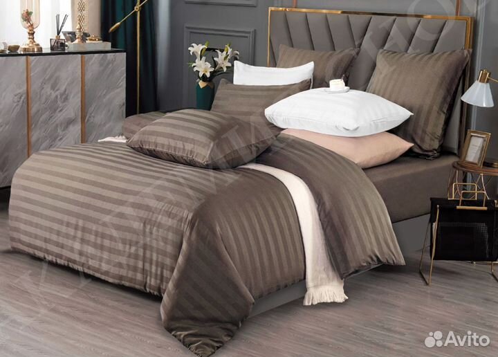 Постельное белье Страйп Сатин